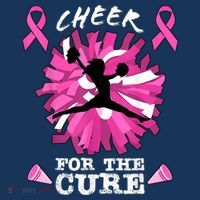 Cheer For The Cure Breast Cancer Awareness Month Cheerleader Women's Hoodie thumb 2