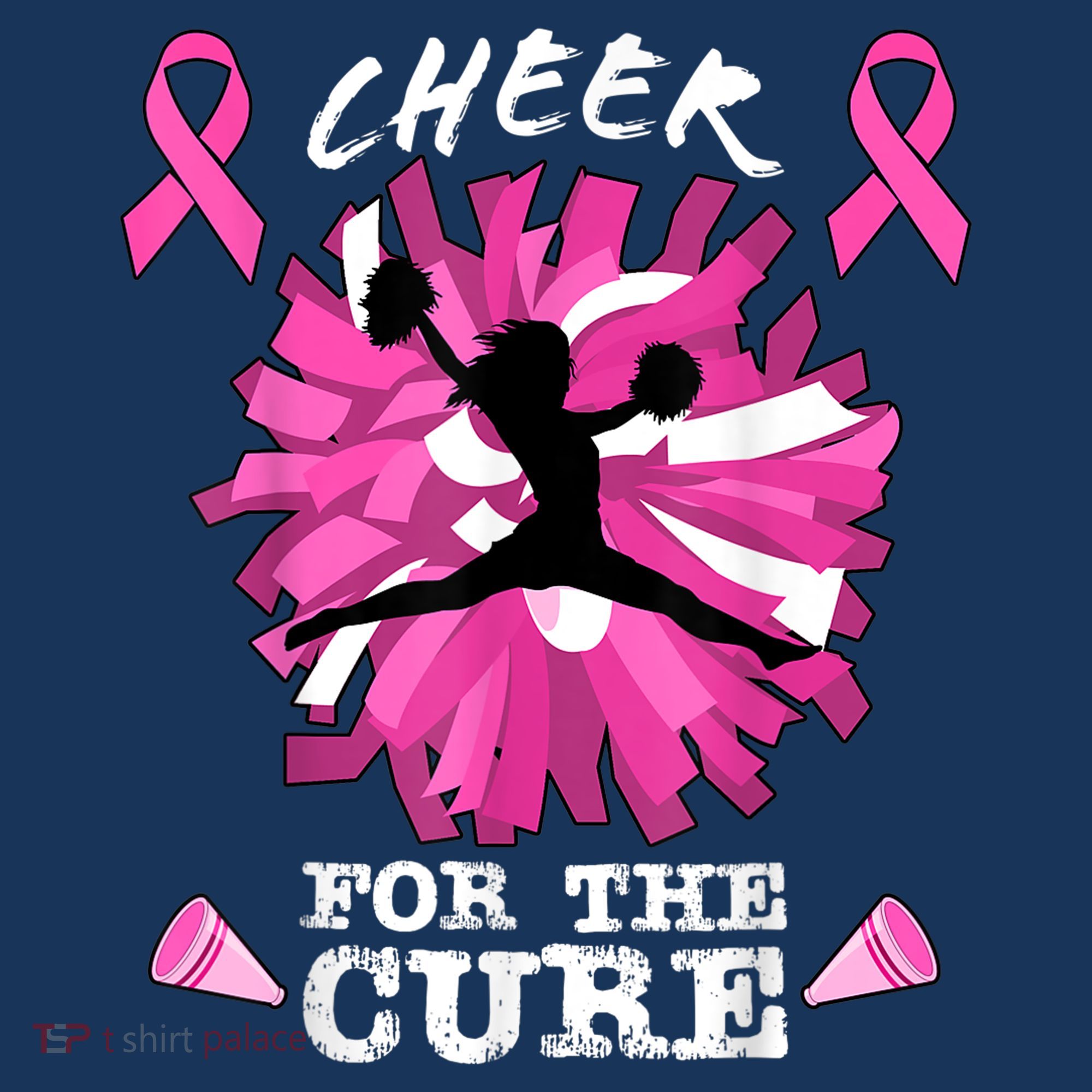 Cheer For The Cure Breast Cancer Awareness Month Cheerleader Mousepad