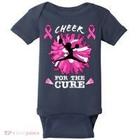 Cheer For The Cure Breast Cancer Awareness Month Cheerleader Baby Bodysuit thumb 0