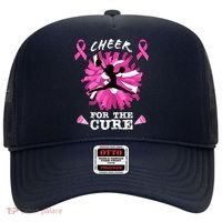 Cheer For The Cure Breast Cancer Awareness Month Cheerleader Hat thumb 0