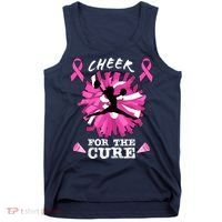 Cheer For The Cure Breast Cancer Awareness Month Cheerleader Tank Top thumb 0