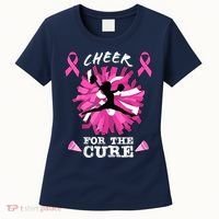 Cheer For The Cure Breast Cancer Awareness Month Cheerleader Women's T-Shirt thumb 0