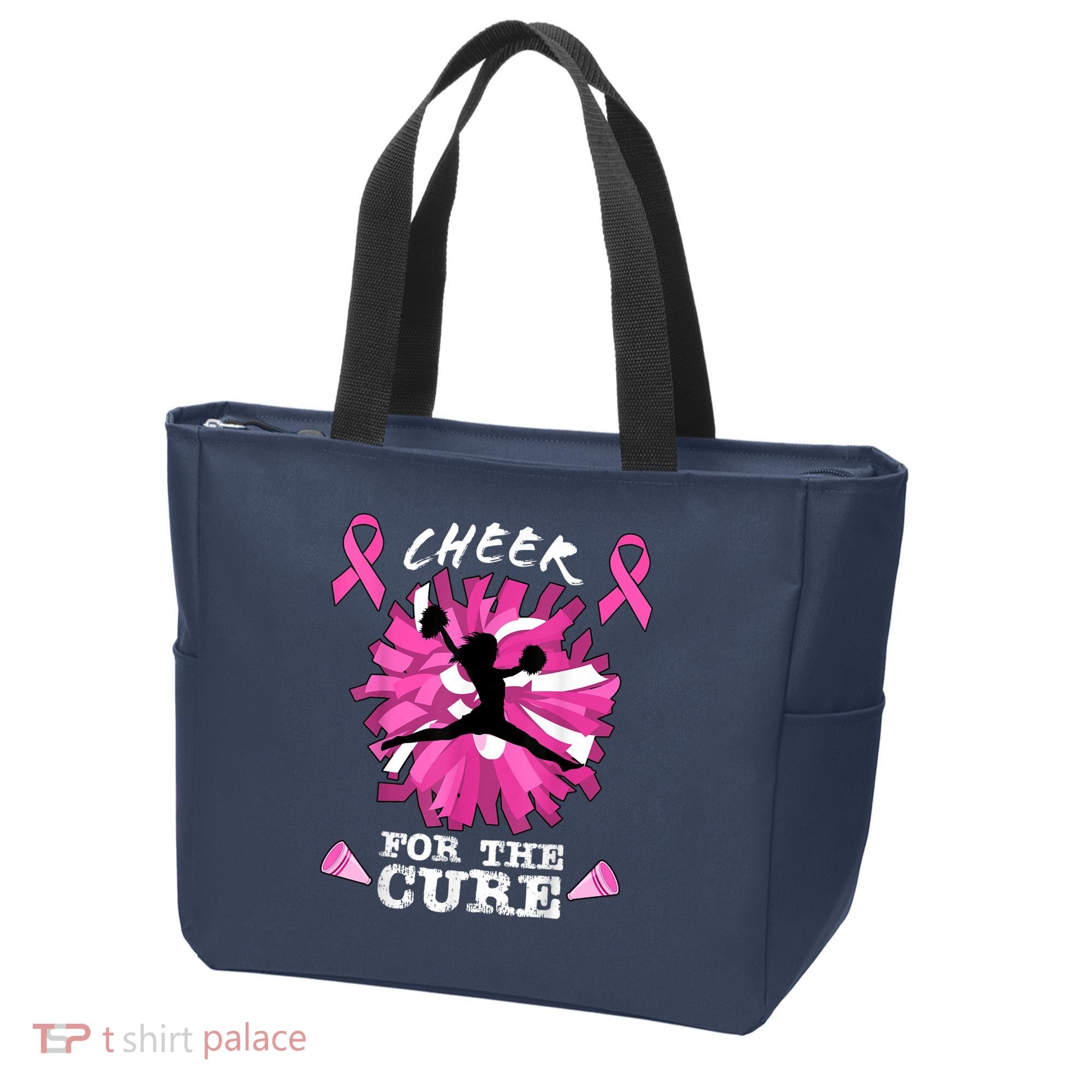 Cheer For The Cure Breast Cancer Awareness Month Cheerleader Tote Bag