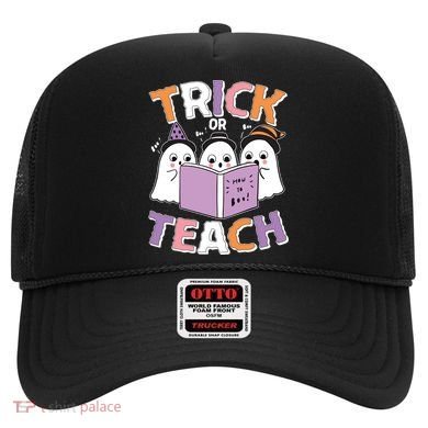 Cute Funny Trick Or Teach Reading Ghost Hat
