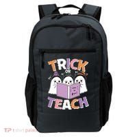 Cute Funny Trick Or Teach Reading Ghost Backpack thumb 0