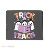 Cute Funny Trick Or Teach Reading Ghost Mousepad thumb 0