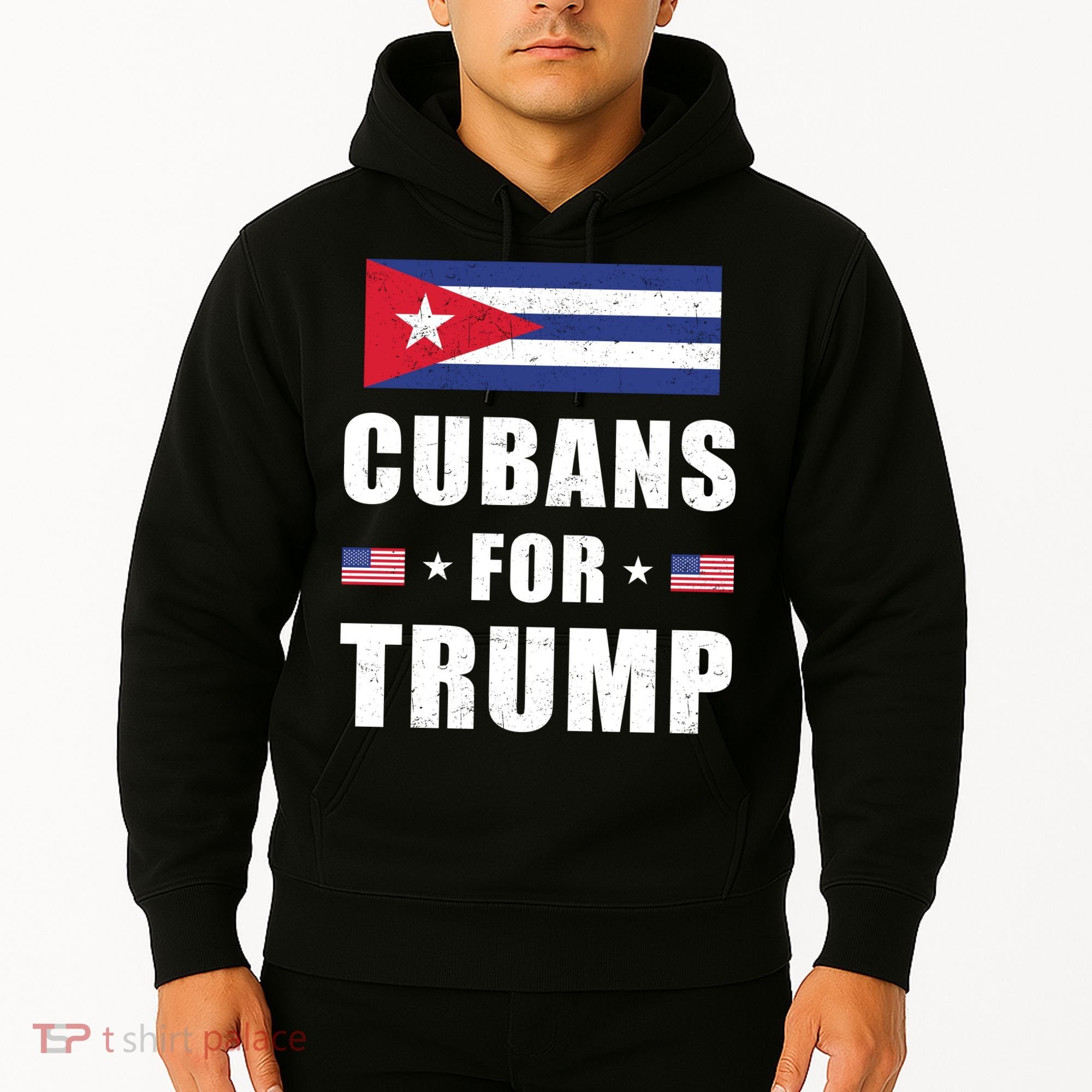 Cubans For Trump Cuban American Patriotic Hoodie