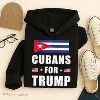 Cubans For Trump Cuban American Patriotic Hoodie thumb 4