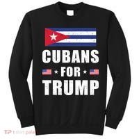 Cubans For Trump Cuban American Patriotic Sweatshirt thumb 0