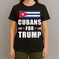 Cubans For Trump Cuban American Patriotic T-Shirt thumb 4