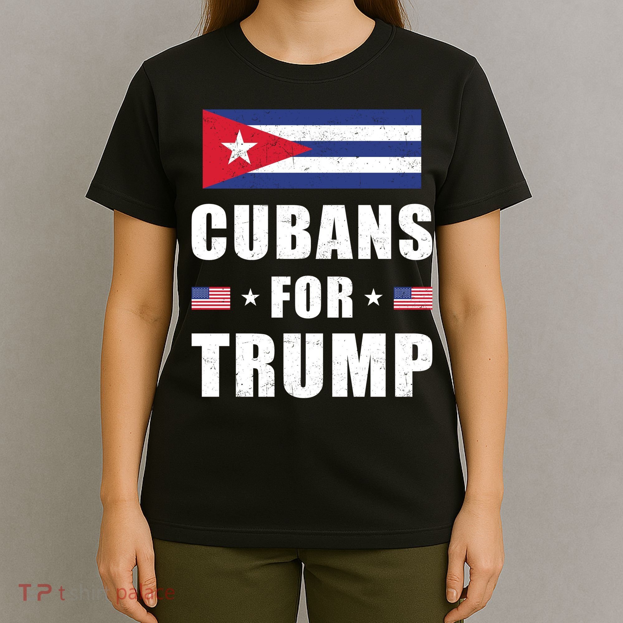 Cubans For Trump Cuban American Patriotic T-Shirt
