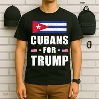Cubans For Trump Cuban American Patriotic T-Shirt thumb 6