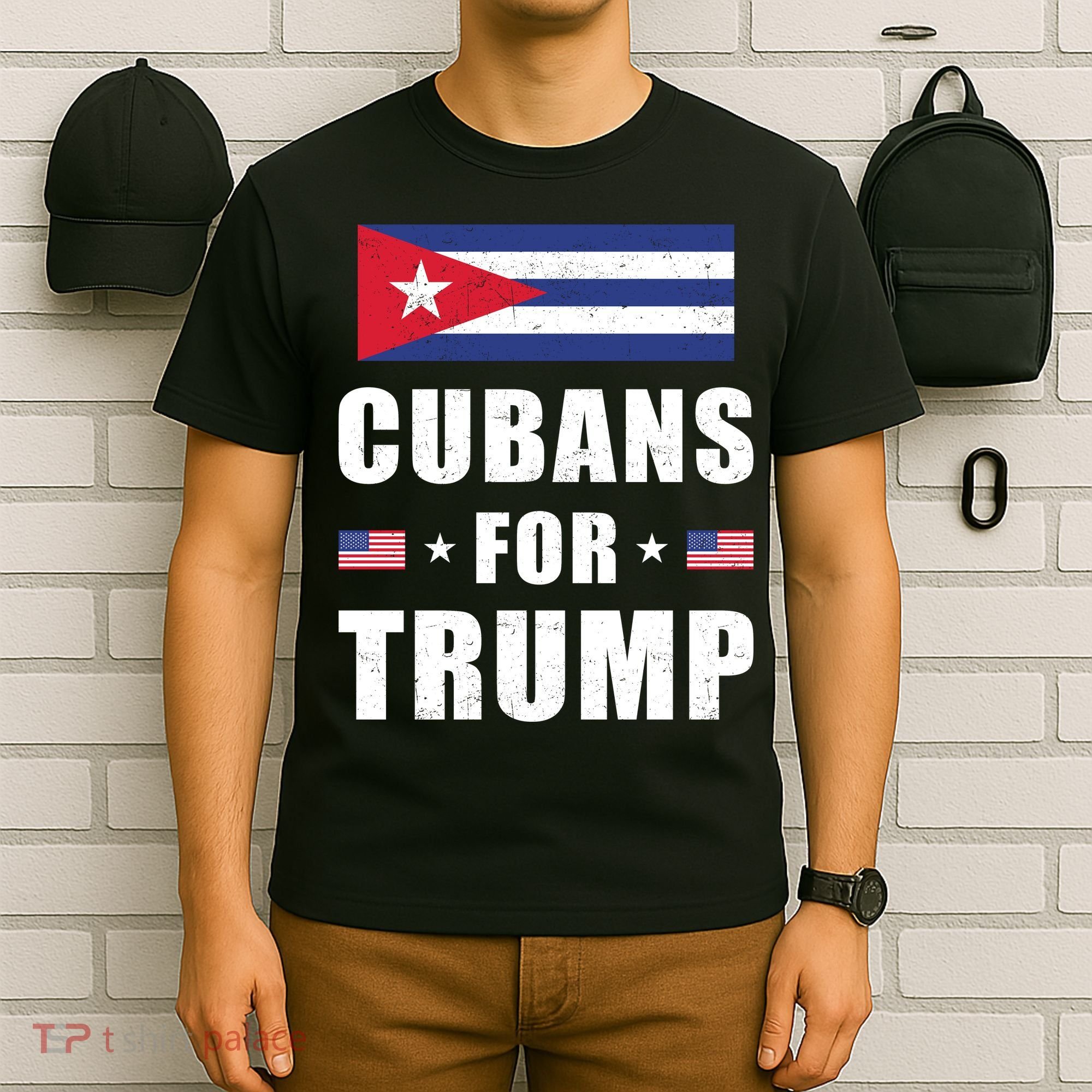 Cubans For Trump Cuban American Patriotic T-Shirt