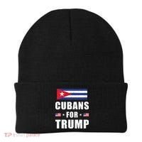 Cubans For Trump Cuban American Patriotic Beanie thumb 0