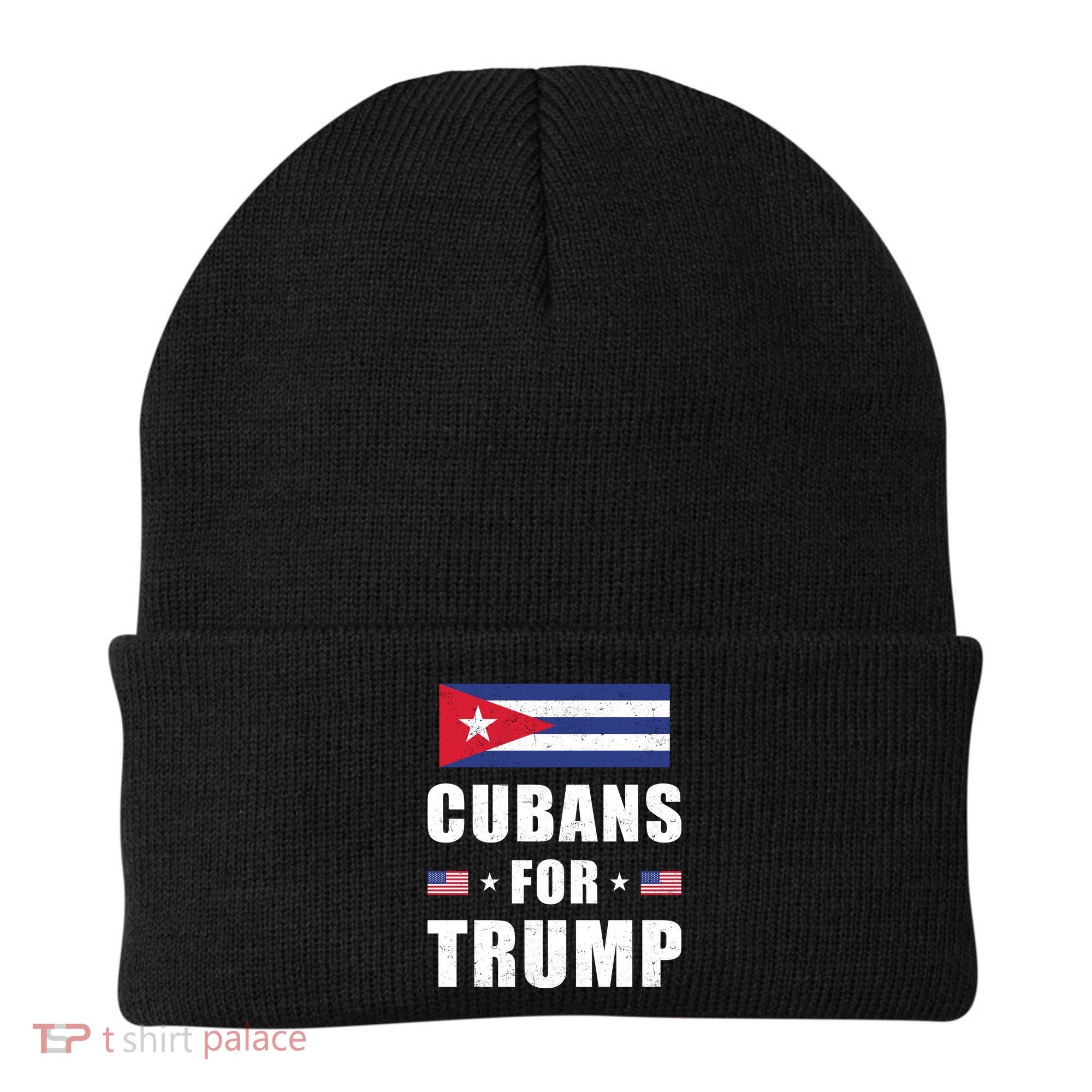 Cubans For Trump Cuban American Patriotic Beanie