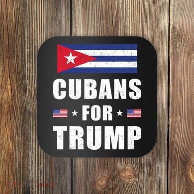 Cubans For Trump Cuban American Patriotic Coaster