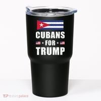 Cubans For Trump Cuban American Patriotic Tumbler thumb 0