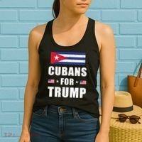 Cubans For Trump Cuban American Patriotic Women's Tank Top thumb 2