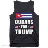Cubans For Trump Cuban American Patriotic Tank Top thumb 0