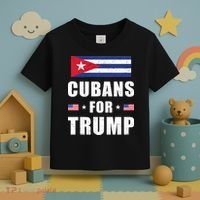 Cubans For Trump Cuban American Patriotic Toddler T-Shirt thumb 3