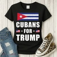 Cubans For Trump Cuban American Patriotic Women's T-Shirt thumb 3