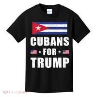Cubans For Trump Cuban American Patriotic Kids T-Shirt thumb 0