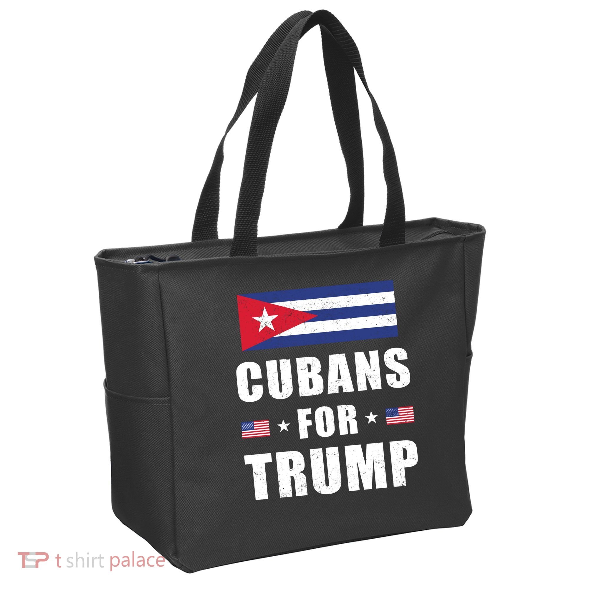 Cubans For Trump Cuban American Patriotic Tote Bag