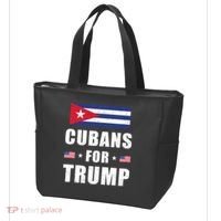 Cubans For Trump Cuban American Patriotic Tote Bag thumb 3