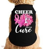 Cheer For The Cure Breast Cancer Awareness Doggie Tank thumb 0