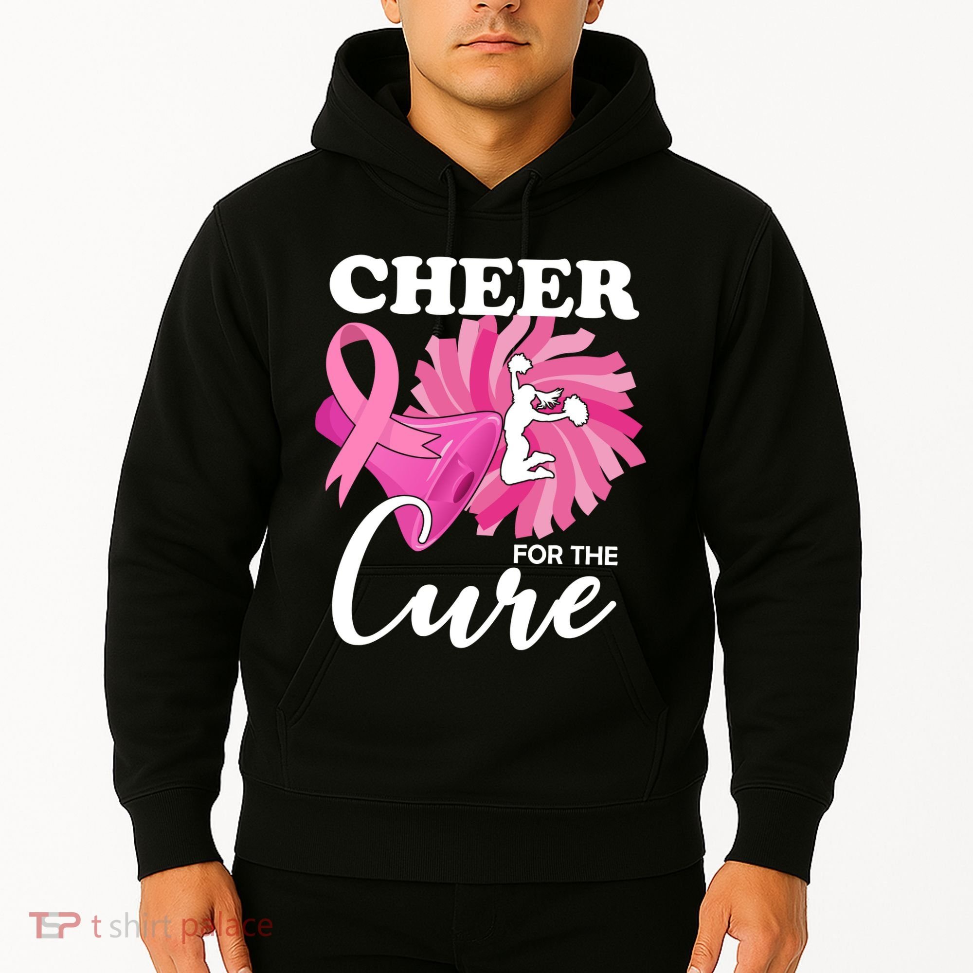 Cheer For The Cure Breast Cancer Awareness Hoodie