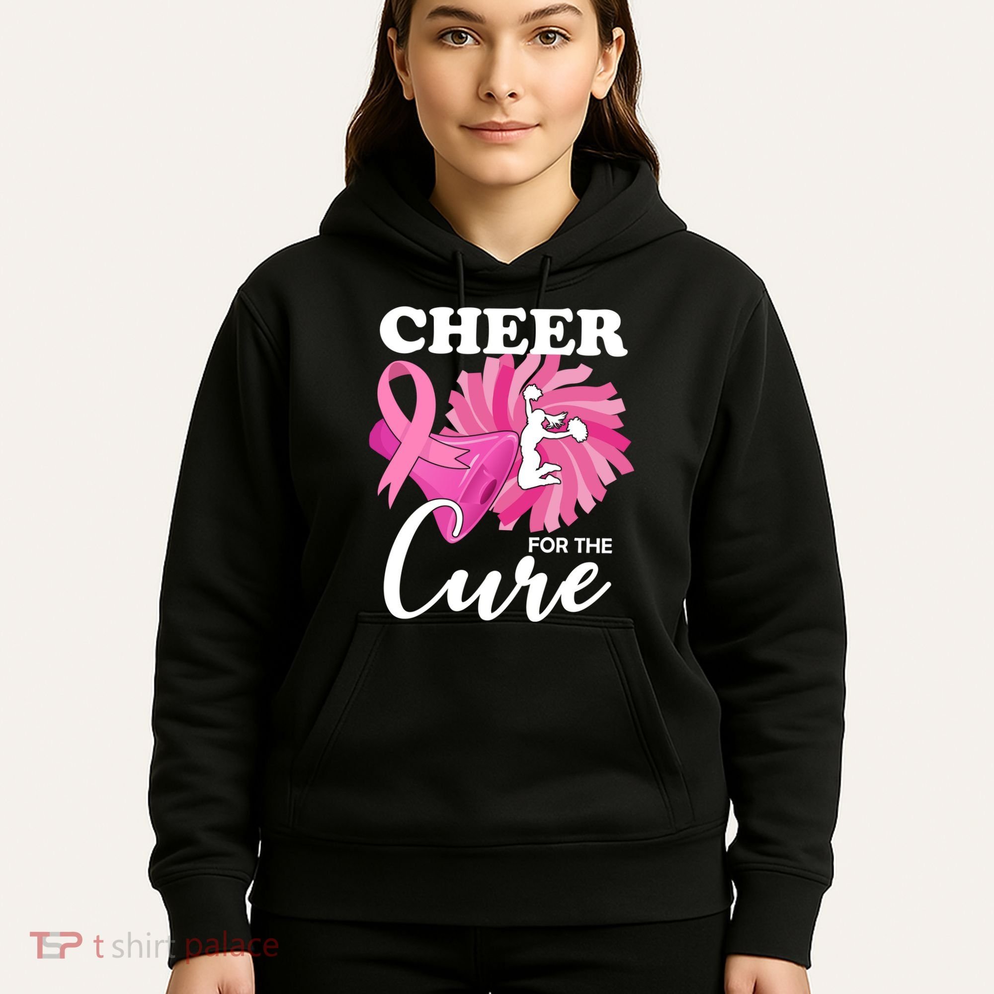Cheer For The Cure Breast Cancer Awareness Hoodie