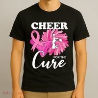 Cheer For The Cure Breast Cancer Awareness T-Shirt thumb 3