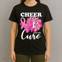 Cheer For The Cure Breast Cancer Awareness T-Shirt thumb 4