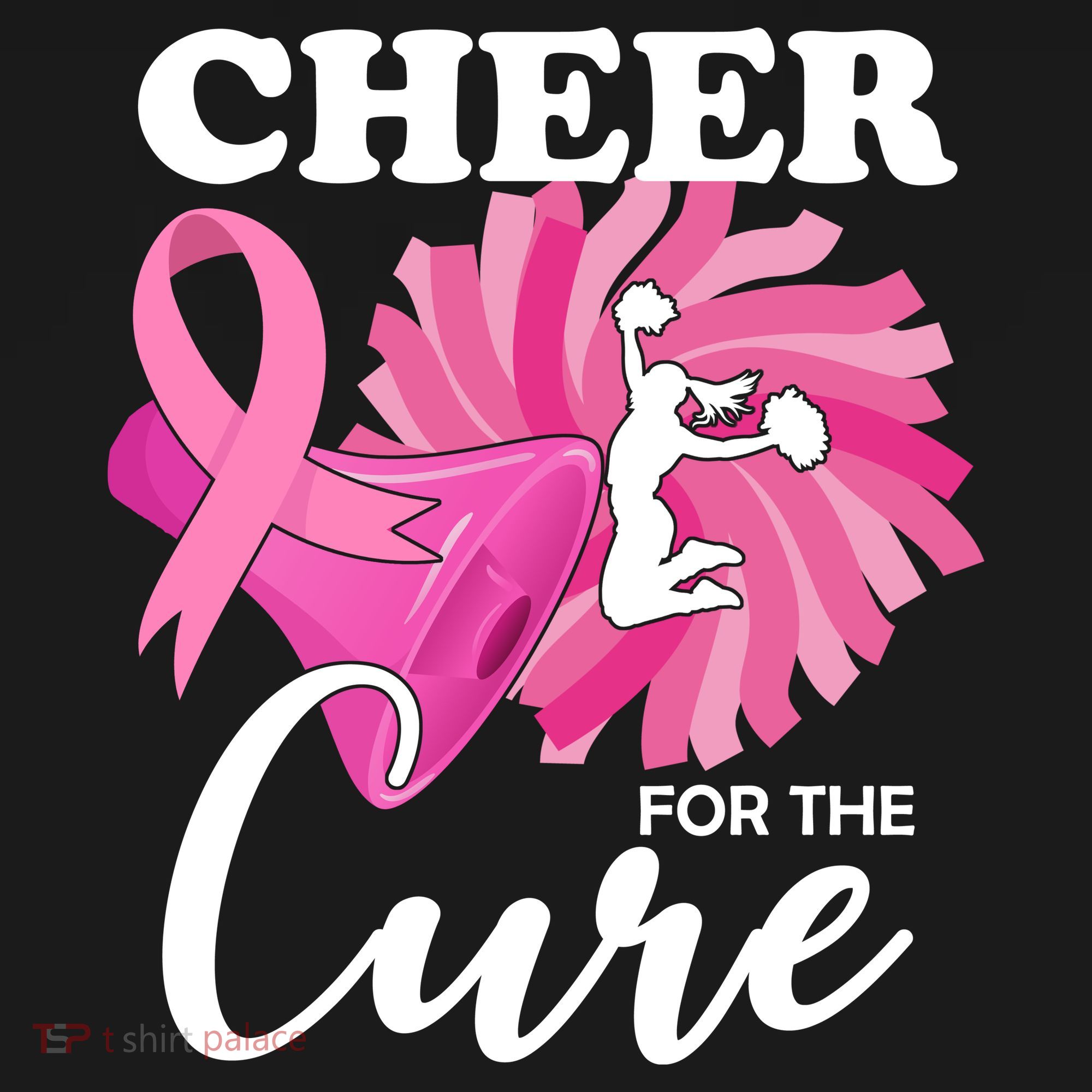 Cheer For The Cure Breast Cancer Awareness T-Shirt