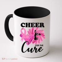 Cheer For The Cure Breast Cancer Awareness Coffee Mug thumb 0