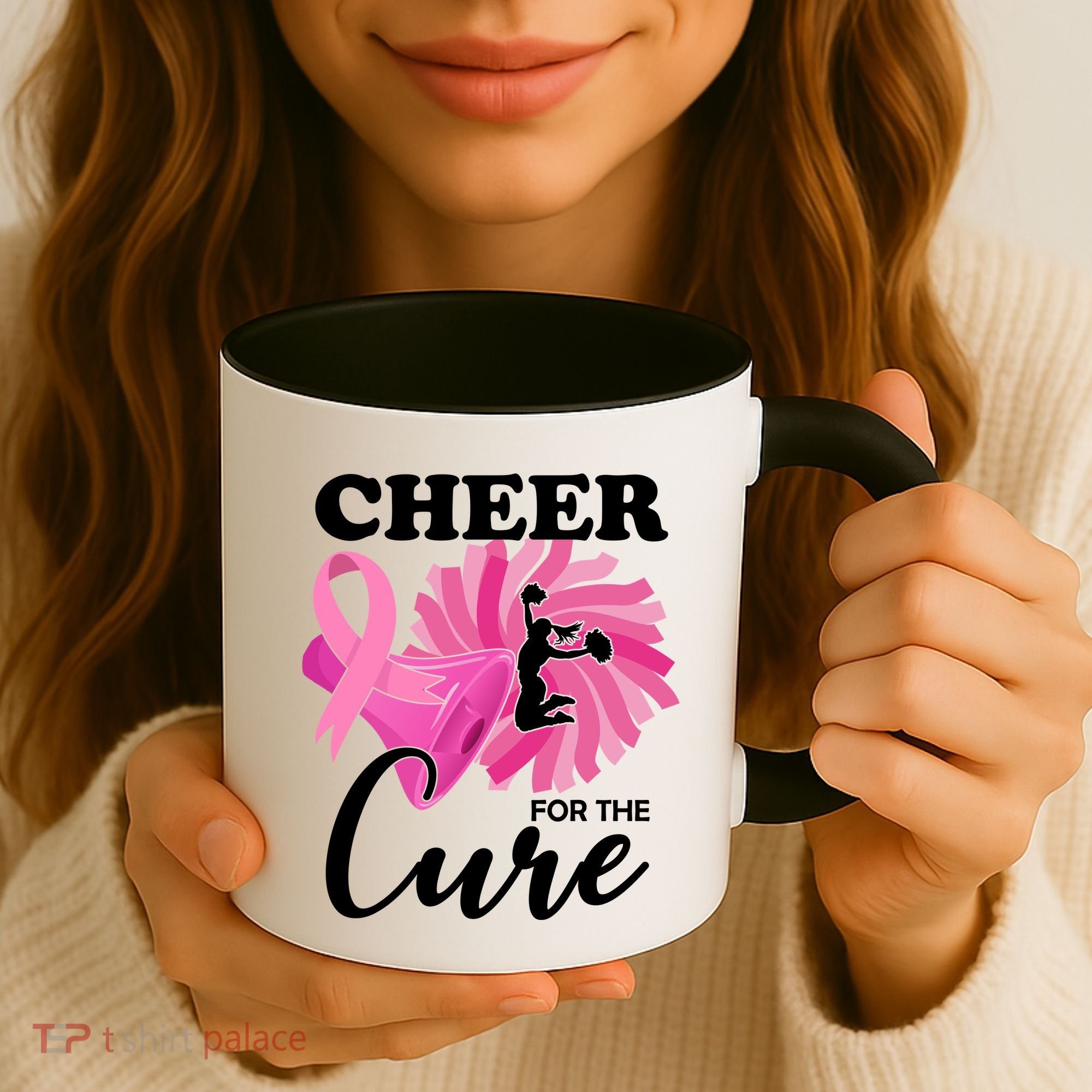 Cheer For The Cure Breast Cancer Awareness Coffee Mug