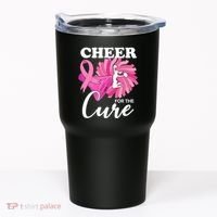 Cheer For The Cure Breast Cancer Awareness Tumbler thumb 0