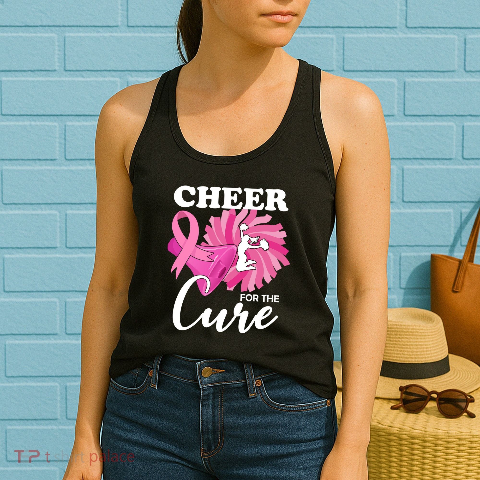 Cheer For The Cure Breast Cancer Awareness Women's Tank Top