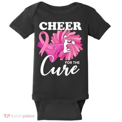 Cheer For The Cure Breast Cancer Awareness Baby Bodysuit