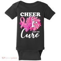 Cheer For The Cure Breast Cancer Awareness Baby Bodysuit thumb 0