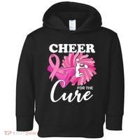 Cheer For The Cure Breast Cancer Awareness Toddler Hoodie thumb 0