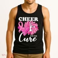 Cheer For The Cure Breast Cancer Awareness Tank Top thumb 3