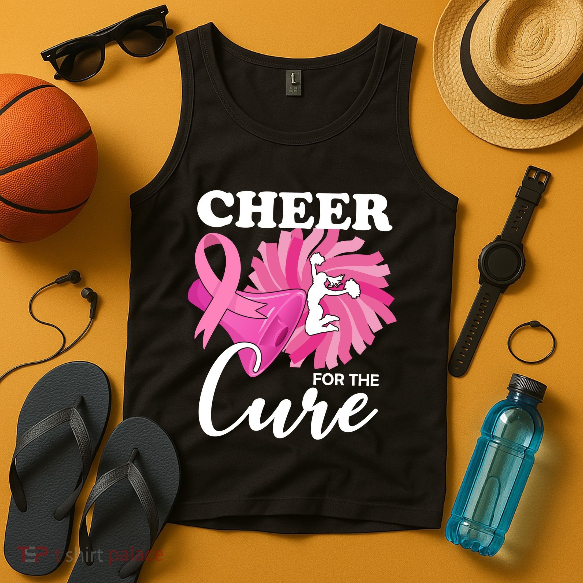 Cheer For The Cure Breast Cancer Awareness Tank Top