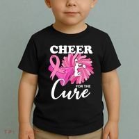 Cheer For The Cure Breast Cancer Awareness Toddler T-Shirt thumb 2
