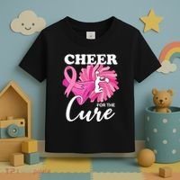 Cheer For The Cure Breast Cancer Awareness Toddler T-Shirt thumb 3