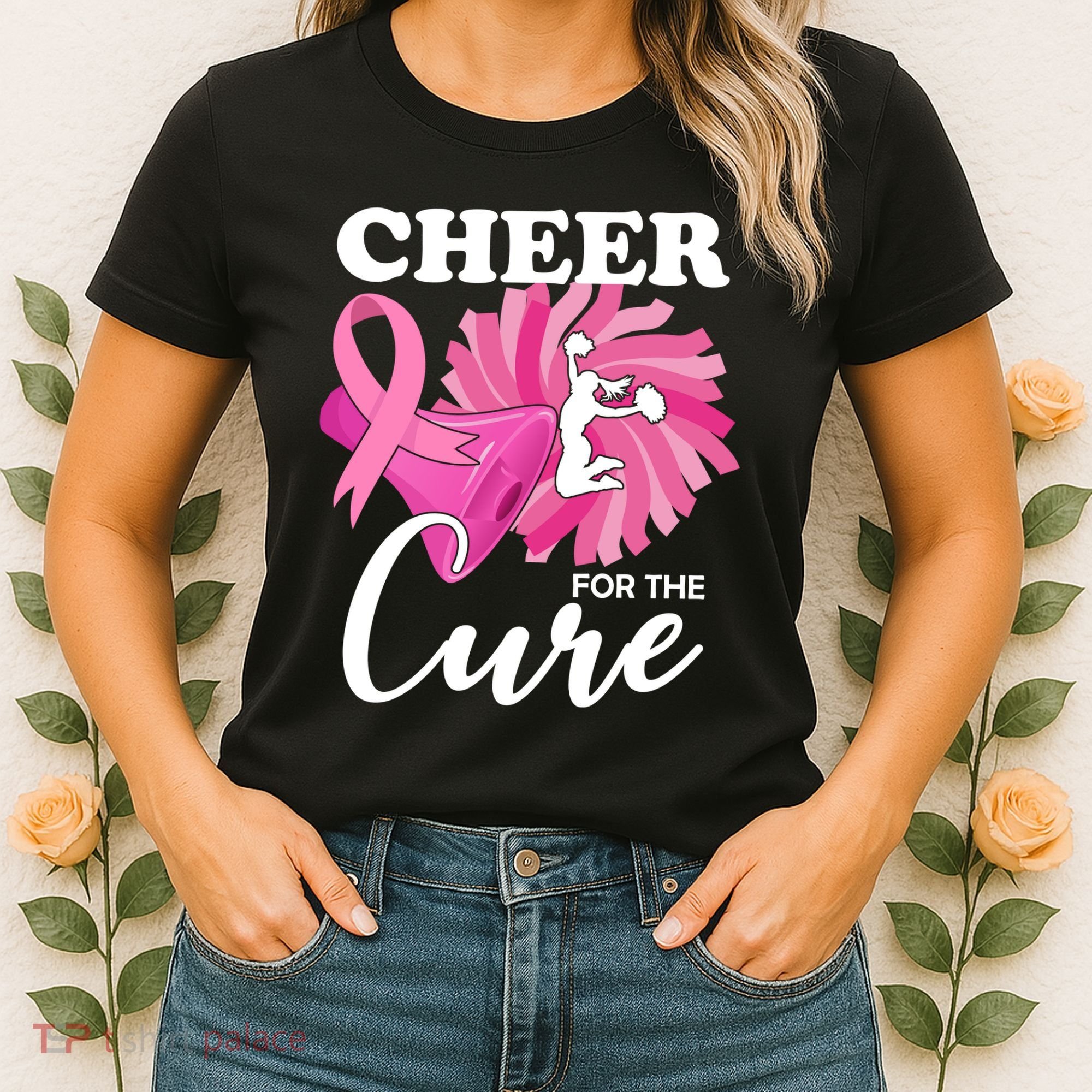 Cheer For The Cure Breast Cancer Awareness Women's T-Shirt