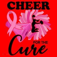 Cheer For The Cure Breast Cancer Awareness Santa Hat thumb 1