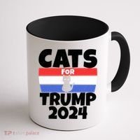 Cats For Trump 2024 Coffee Mug thumb 1