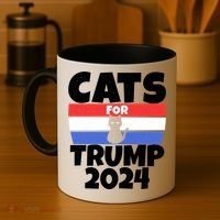 Cats For Trump 2024 Coffee Mug thumb 4