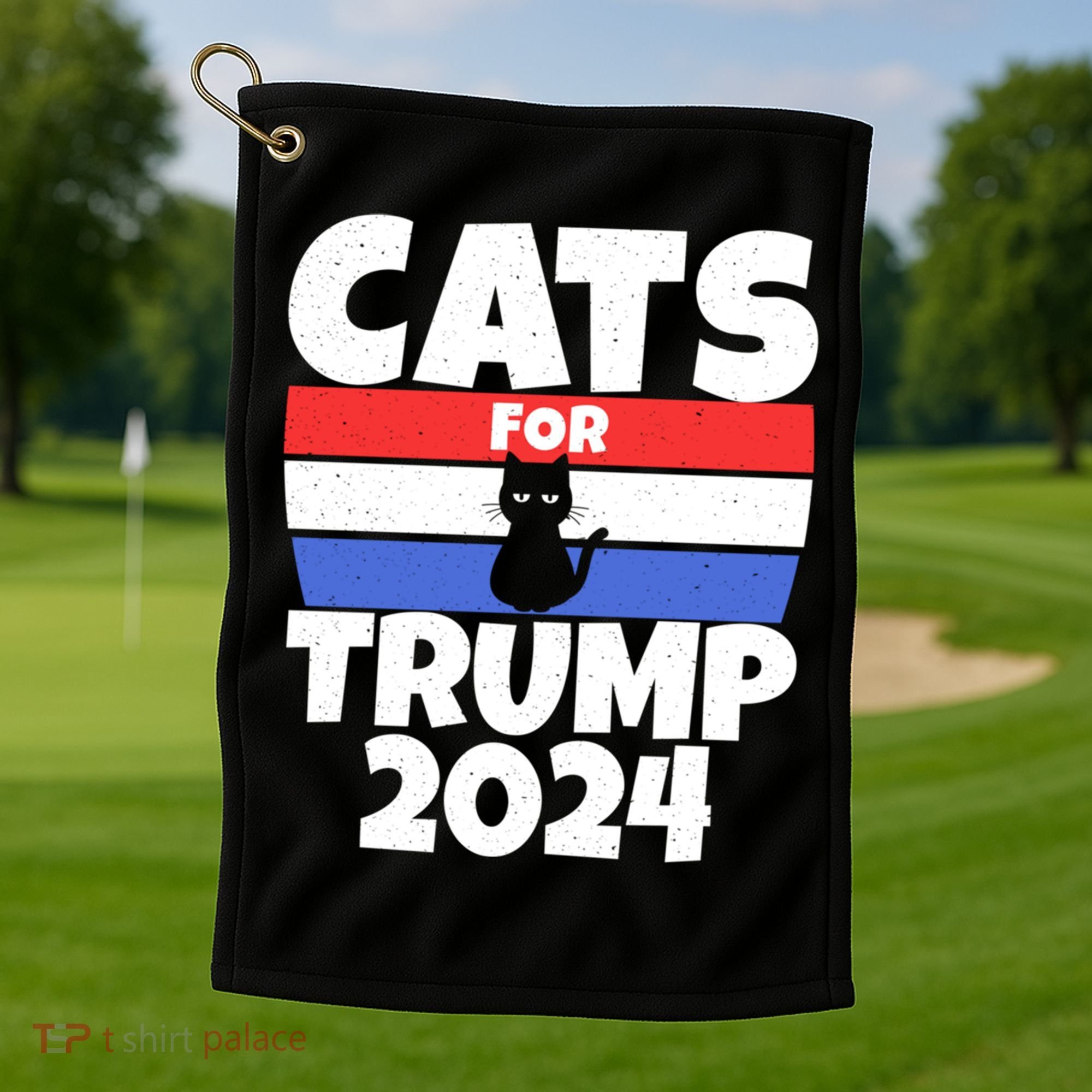 Cats For Trump 2024 Golf Towel